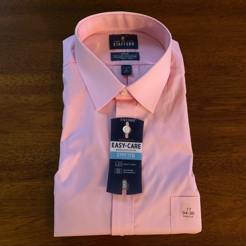 Stanford men’s pink dress-shirt size 17 34/35